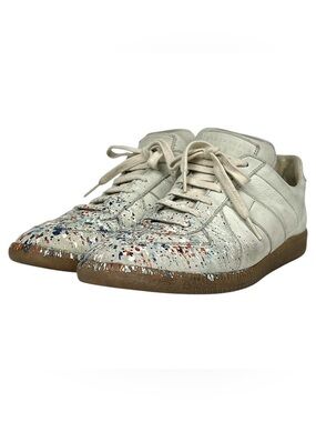 RARE Maison Margiela Paint Splatter GAT Sneakers, Size 41